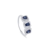 Anello Salvini Donna Mini Dora in Oro bianco Zaffiro 20114525